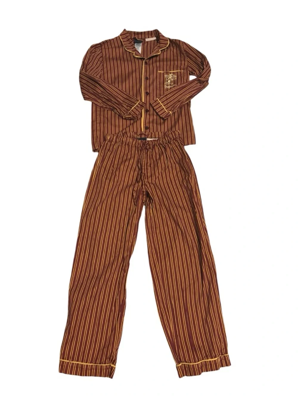 Pottery Barn Harry Potter Gryffindor 100% Organic Cotton Pajama Set | Medium